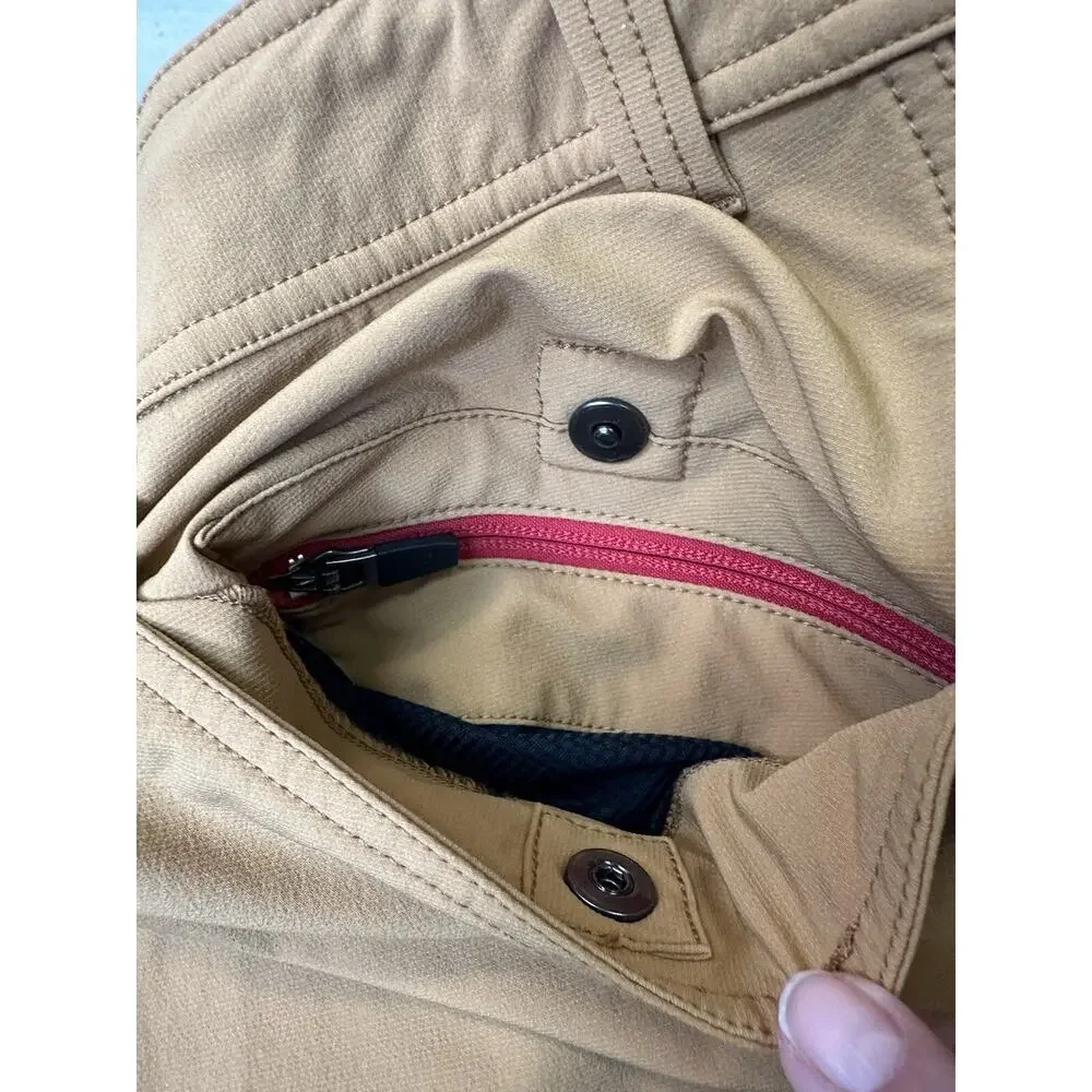 Western Rise Pants Men’s 34 Mustard Yellow Chino Outdoors Hiking Camping